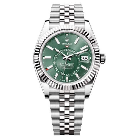 rolex sky dweller grün|rolex 336934 sky dweller.